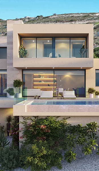 Villa with beautiful architecture in Cumbre del Sol